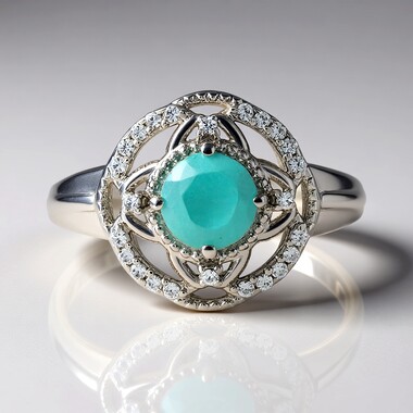 Anello in argento con Grandidierite