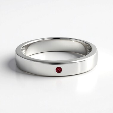 Edelroter Spinell-Silberring