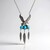 Collier en argent et Turquoise bleue de Mohavie (Jones Lee)