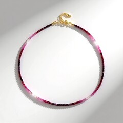 Collana in argento con Rubino