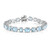 Sky Blue Topaz Silver Bracelet