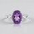 Anello in argento con Ametista