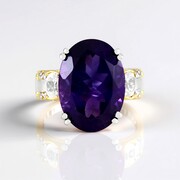 Bague en argent et Améthyste (Gems en Vogue)