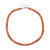 Oranger Kalzit-Silberhalskette