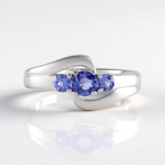 Anello in argento con Tanzanite