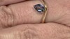 Anillo en oro con Tanzanita sin calentar