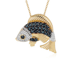 Collana in argento con Zaffiro Blu