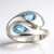 Anello in argento con Acquamarina del Mozambico (Pallanova)