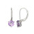Lavendel-Amethyst-Silberohrringe