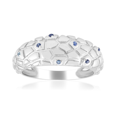 Blauer Saphir-Silberring (SAELOCANA)