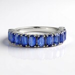 Bague en argent et Kyanite du Népal