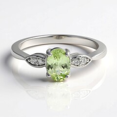 Anello in argento con Tsavorite della Tanzania
