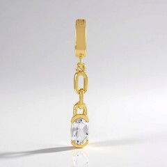 Ciondolo in argento con Petalite
