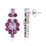 Orecchini in argento con Ametista Rose de France