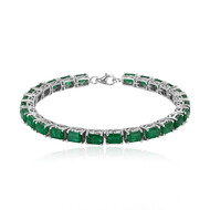Bracciale in argento con Smeraldo Zambia