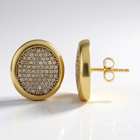 Orecchini in oro con Diamante I1 (H) (de Melo Gold)