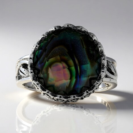 Anello in argento con Quarzo Bianco (Art of Nature)