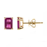 14K AAA Mozambique Ruby Gold Earrings