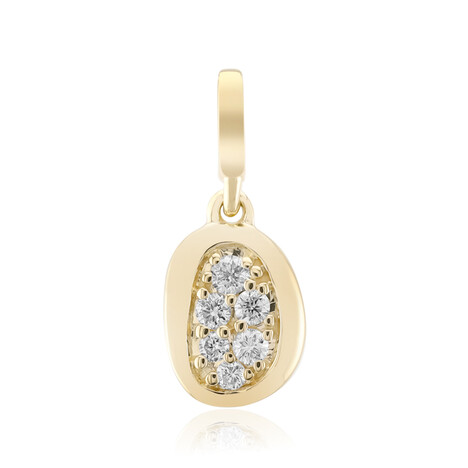 9K SI1 (G) Diamond Gold Pendant (Annette)