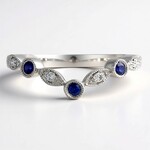 Anello in oro con Zaffiro Ceylon Blu (CIRARI)