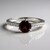Anello in argento con Granato Mozambico