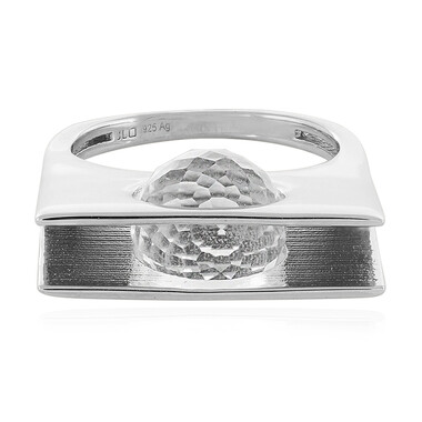 Anello in argento con Quarzo Bianco