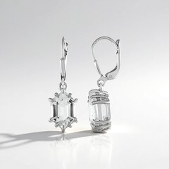 Orecchini in argento con Quarzo Bianco