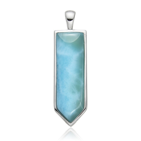 Pendentif en argent et Larimar