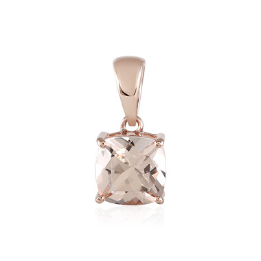 Ciondolo in oro con Morganite del Madagascar