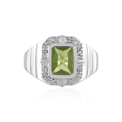 Bague en argent et Péridot