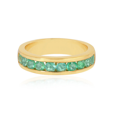 Russischer Smaragd-Silberring