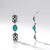 Orecchini in argento con Turchese (Desert Chic)