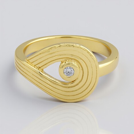 Anello in argento con Diamante I1 (G) (Annette)