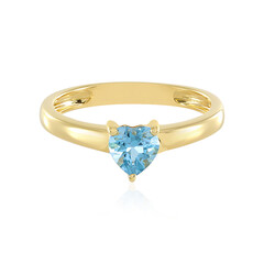 Zilveren ring met een Zwitsers-blauwe topaas