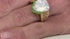Zilveren ring met een maan blauwe kwarts
