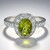 Anello placcato in platino con Tormalina Cuprian