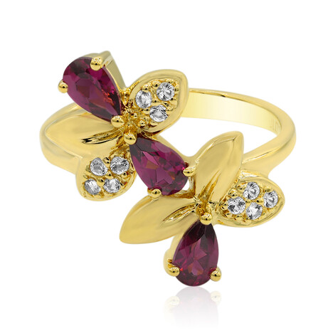 Rhodolith-Silberring