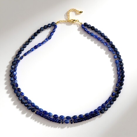 Collana in argento con Zaffiro Blu Bemainty (Riya)
