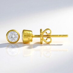 Orecchini in oro con Diamante SI1 (G) (Annette)
