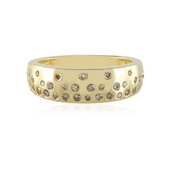 Anello in argento con Diamante Champagne I2