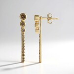 Orecchini in oro con Diamante Champagne I2 (de Melo Gold)
