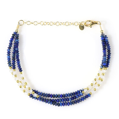 Edelstein-Silberarmband (Riya)
