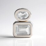 Ciondolo in argento con Topazio Bianco (MONOSONO COLLECTION)