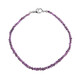 Bracelet en argent et Diamant pourpre (CUSTODANA)