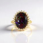 Anello in argento con Opale Mezezo