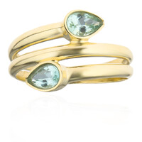 Anello in oro con Tormalina Paraíba (CUSTODANA)
