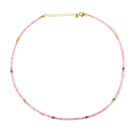 Edelstein-Silberhalskette