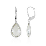 Pendientes en plata con Amatista verde