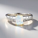 Anello in argento con Opale di Welo
