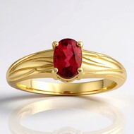 AAA-Brasilianischer Rubellit-Goldring